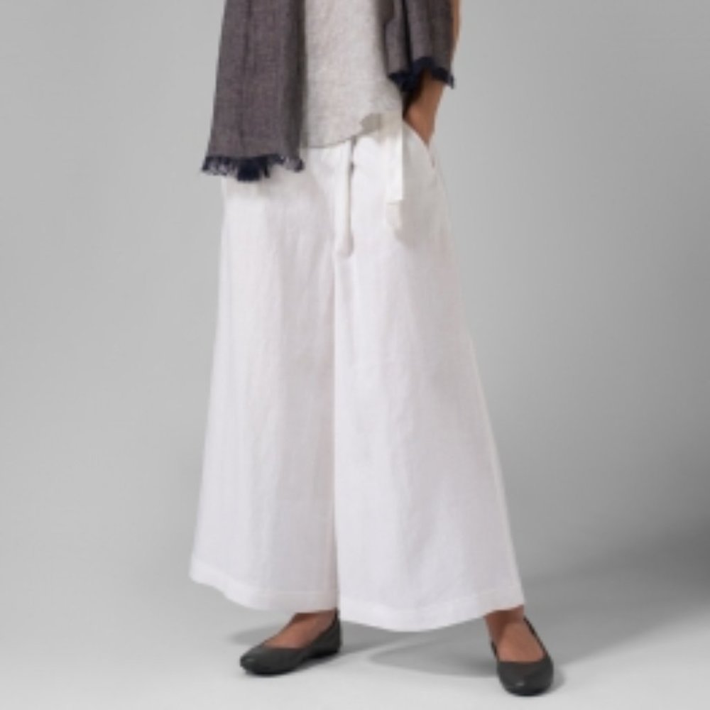 VIVID Linen Wide-Leg Pants